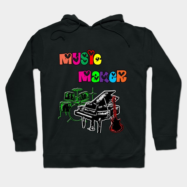 Music Maker Hoodie by DesigningJudy